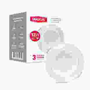 Розумний світильник MAXUS 3-step 12W (змінні яскравість і колір) круг