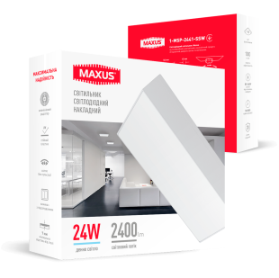 Світильник світлодіодний накладний 1-MSP-2441-SSW MAXUS 24W