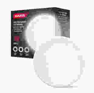 Фасадний світлодіодний світильник MAXUS MWL 9W 3CCT IP65 WH Circle