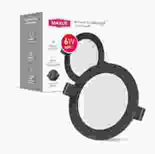 Врізний світлодіодний світильник 1-RDL-0641-IP-BL MAXUS RDL 6W 4100K IP44 Black