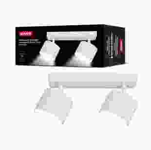 Світильник точковий накладний поворотний без лампи MAXUS Wave Spot Base GX53x2 White