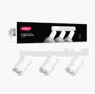 Світильник точковий накладний поворотний без лампи MAXUS Spot Light Base GU10x3 White