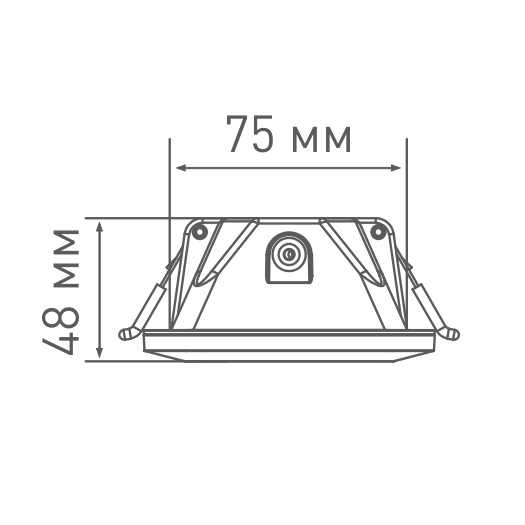 Умный светильник MAXUS 3-step 9W (сменные яркость и тон) квадрат