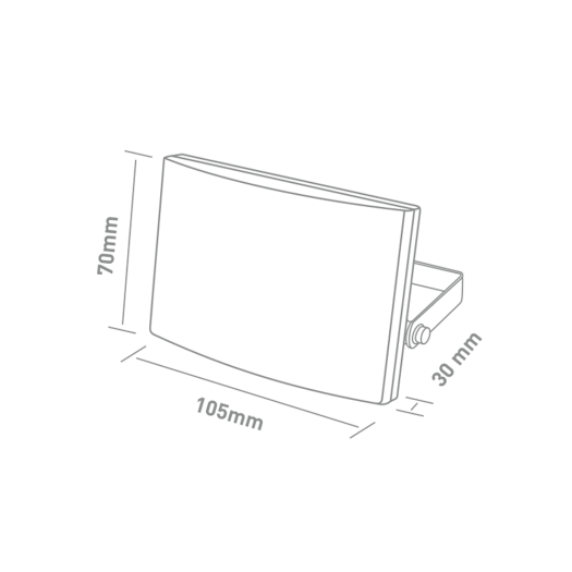 Прожектор MAXUS FL-03 10W, 5000K Black