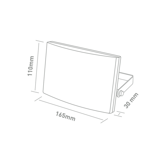 Прожектор MAXUS FL-03 30W, 5000K Black