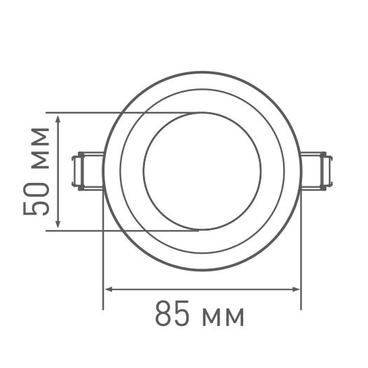 LED светильник MAXUS SDL,4W яркий свет (1-SDL-002-01)