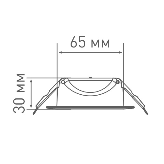 LED светильник MAXUS SDL,4W яркий свет (1-SDL-002-01)