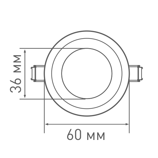 LED светильник MAXUS SDL,3W теплый свет (1-SDL-010-01)