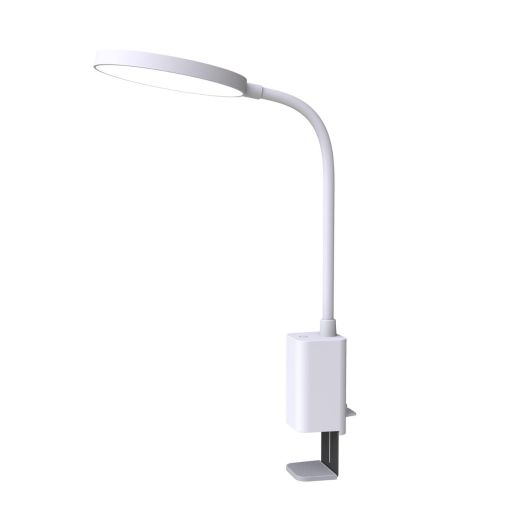 Світлодіодна настільна лампа на кліпсі з акумулятором MAXUS Desk Lamp 10W 3CCT WH CLIP Battery