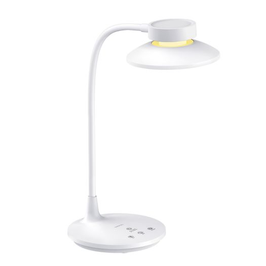 Світлодіодна настільна лампа MAXUS Desk Lamp 10W 3CCT WH Battery Nightlight