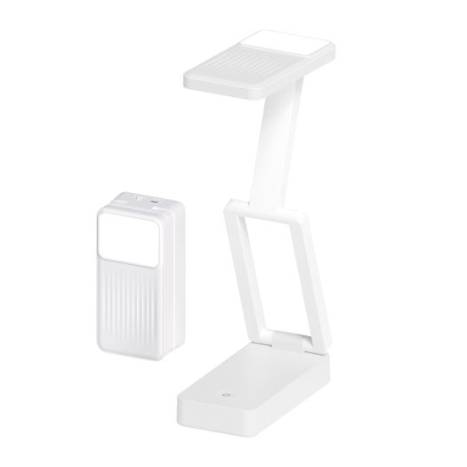 Світлодіодна настільна лампа зі змінним акумулятором MAXUS Desk Lamp 5W 3CCT WH Pocket