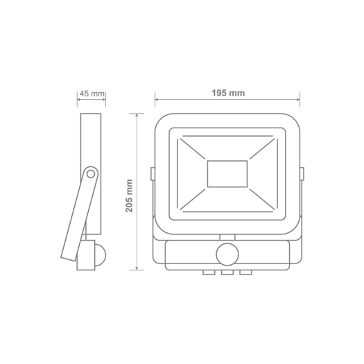 LED-прожектор з датчиком руху MAXUS FL-01 30W, 5000K sensor