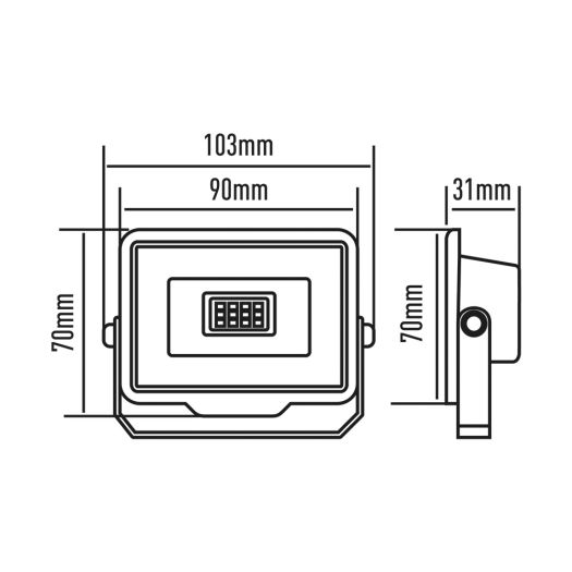 Прожектор світлодіодний MAXUS FL-04 10W 5000K