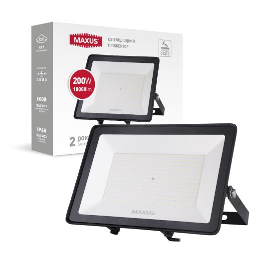 Прожектор світлодіодний MAXUS FL-04 200W 5000K IP65