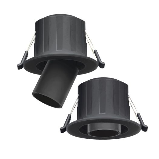 Світлодіодний світильник точковий врізний поворотний Maxus Recessed Track Downlight 6W 3CCT Black