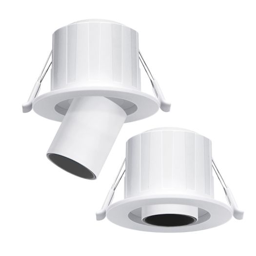 Світлодіодний світильник точковий врізний поворотний Maxus Recessed Track Downlight 6W 3CCT White