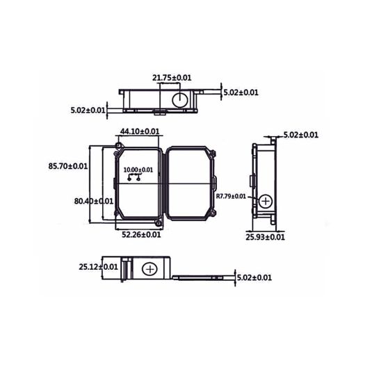 BOX B703-2M16-3P