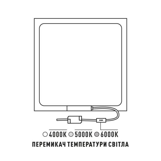 Панель світлодіодна Maxus assistance LED Panel Standard 36W 80Ra 595x595 4K/5K/6K