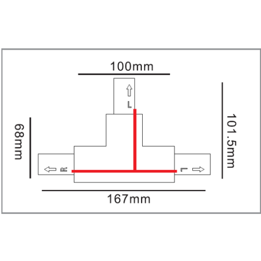 Конектор Maxus assistance Track Accessories T-connector R1 3Phase White
