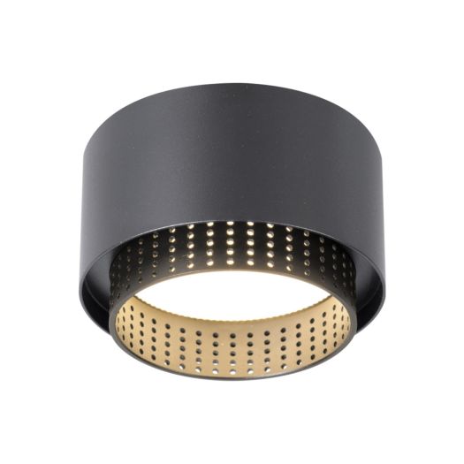 Світильник точковий накладний-врізний без лампи MAXUS Design Downlight Base GX53 Black 2in1